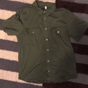Ibex wool button up polo